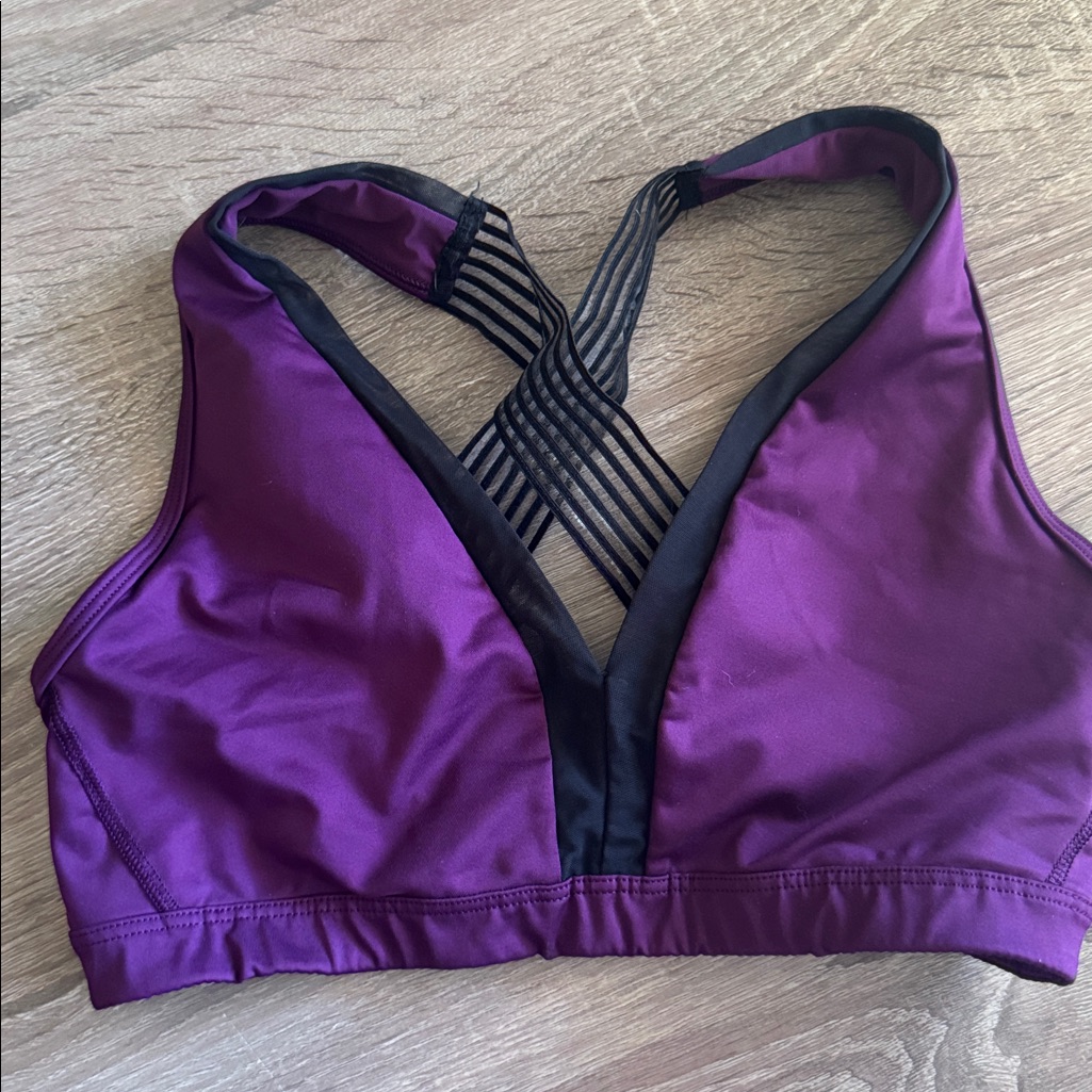 Victoria's Secret Purple And Black Sports Bra